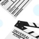 White Acrylic Slate ClapperBoard
